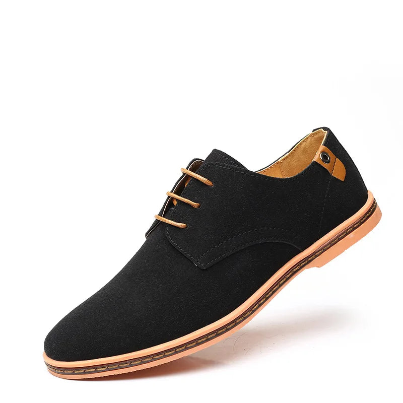 Ranger | Suede Lace-Up Men's Sneakers with Contrast Sole