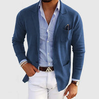 Rivano | Casual Knit Blazer with Chest Pocket and Relaxed Fit