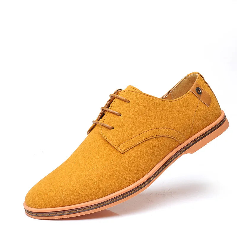 Ranger | Suede Lace-Up Men's Sneakers with Contrast Sole