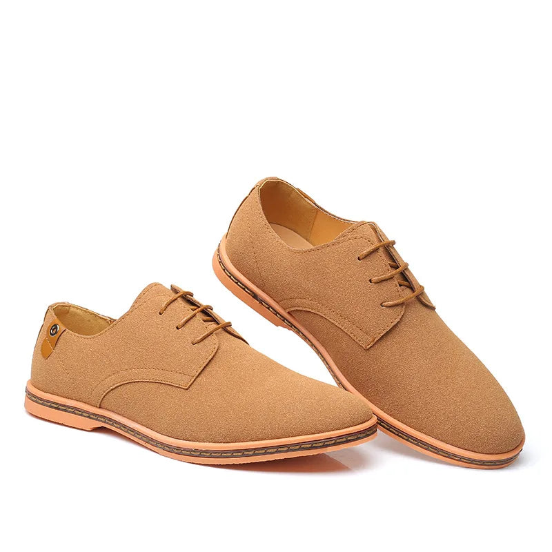 Ranger | Suede Lace-Up Men's Sneakers with Contrast Sole