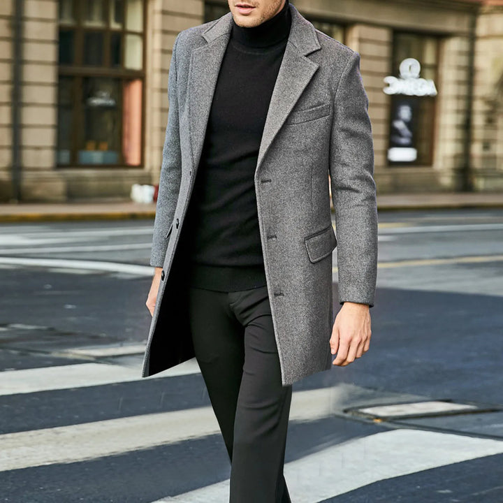 Harlow | Men's Formal Slim-Fit Long Coat