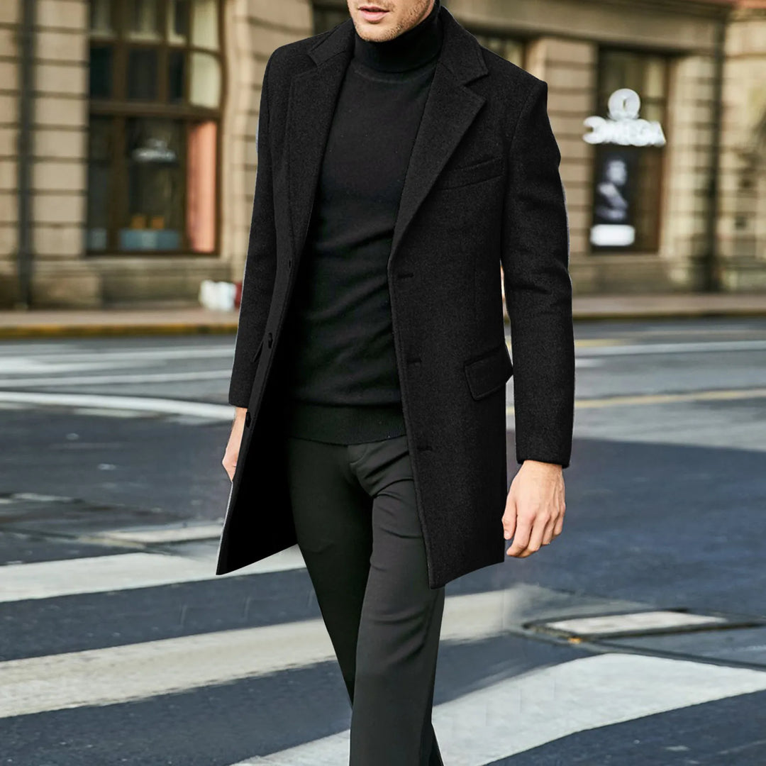 Harlow | Men's Formal Slim-Fit Long Coat