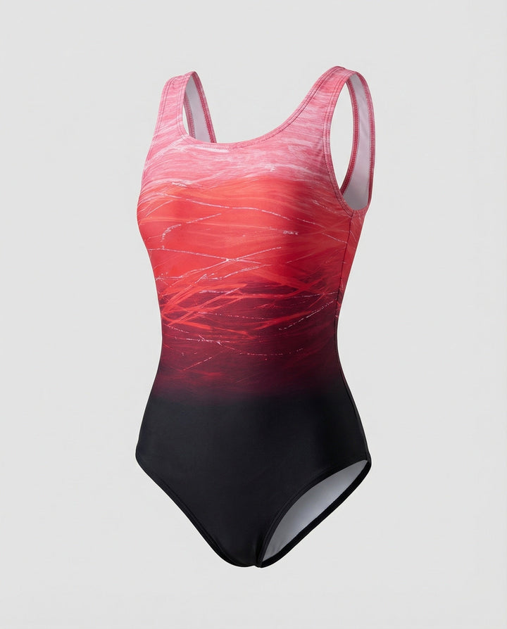 Ember | Ombre Fade Print Racerback One-Piece Swimsuit