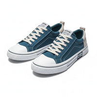 Giorgio | Canvas Low-Top Men's Sneakers with Contrast Cap Toe