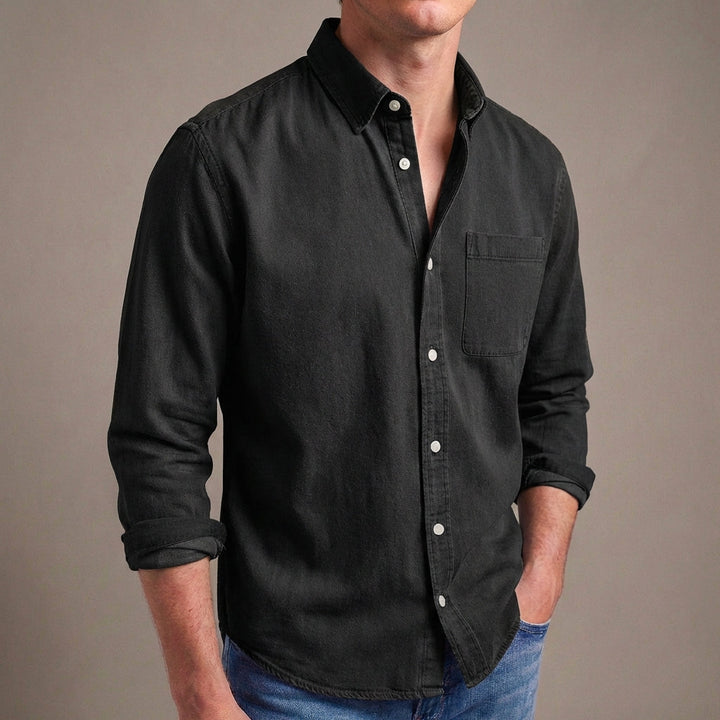 Lion | Chest Pocket Roll Sleeve Mens Smart Casual Shirt