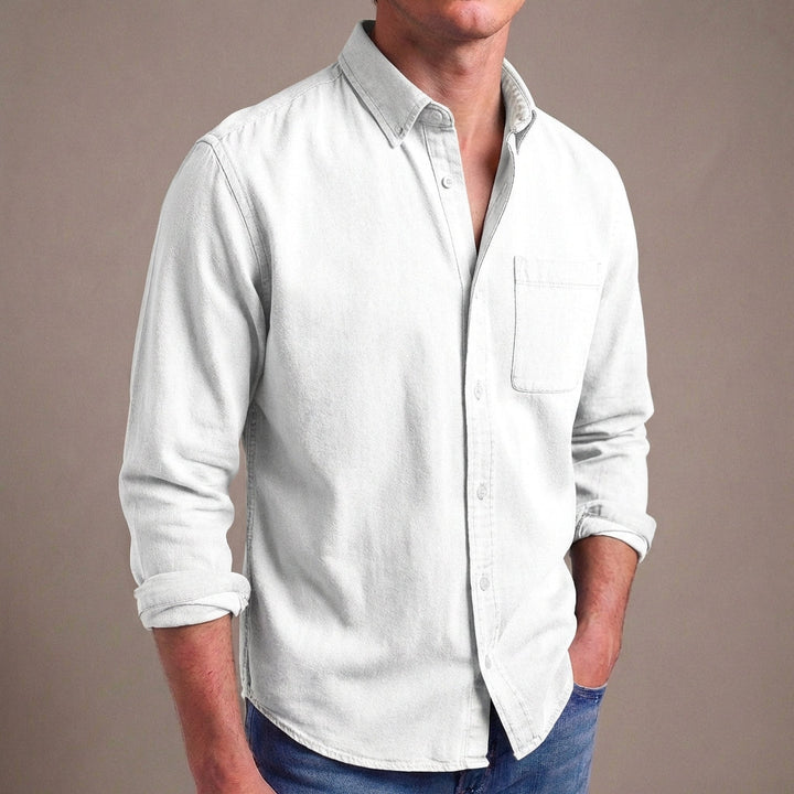 Lion | Chest Pocket Roll Sleeve Mens Smart Casual Shirt