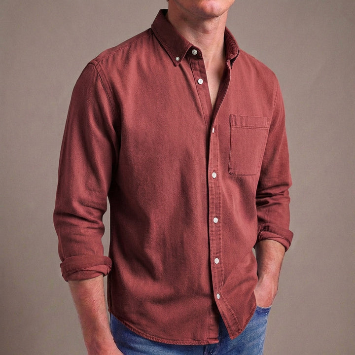 Lion | Chest Pocket Roll Sleeve Mens Smart Casual Shirt