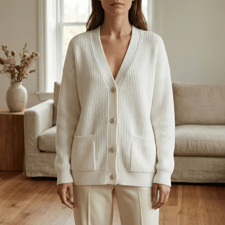 Jamila | Oversized Ribbed Button-Front Women's Cardigans