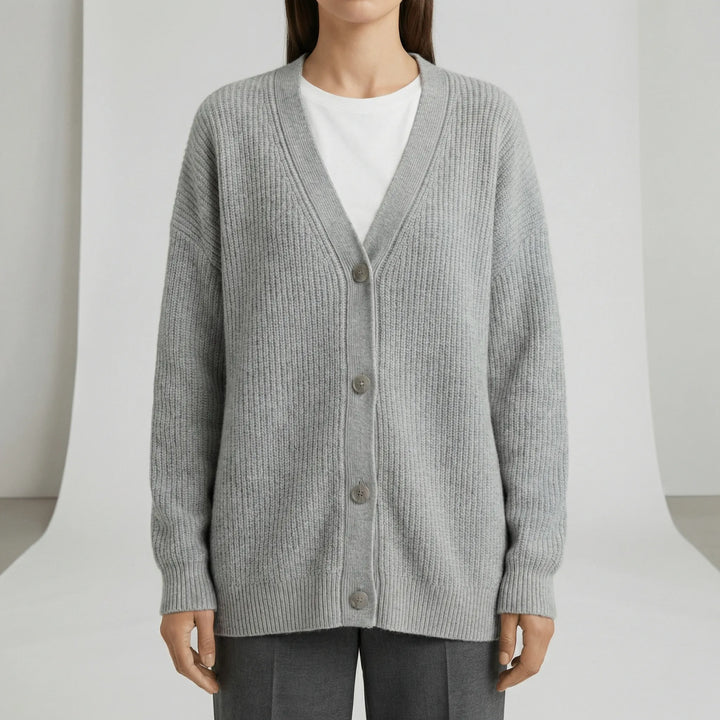 Jamila | Oversized Ribbed Button-Front Women's Cardigans