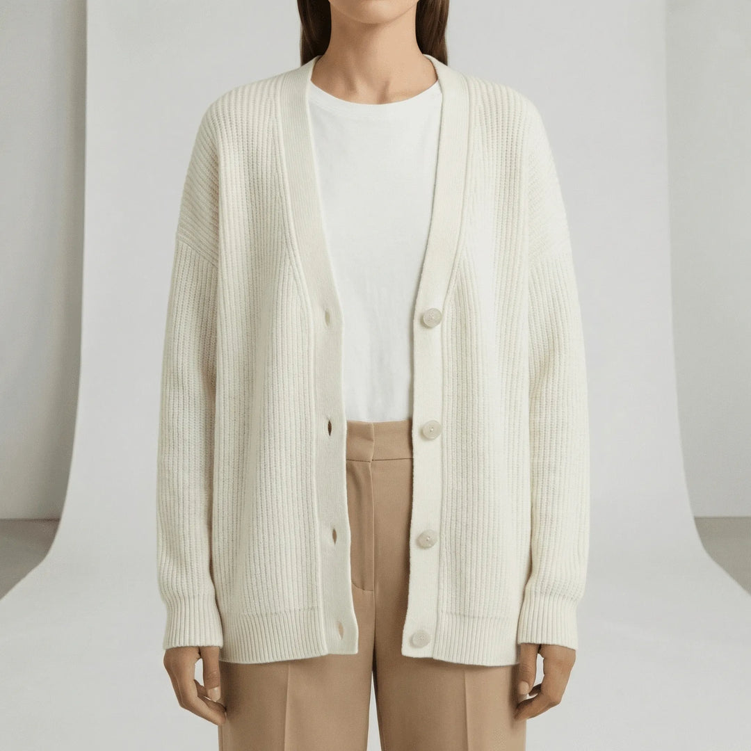 Jamila | Oversized Ribbed Button-Front Women's Cardigans