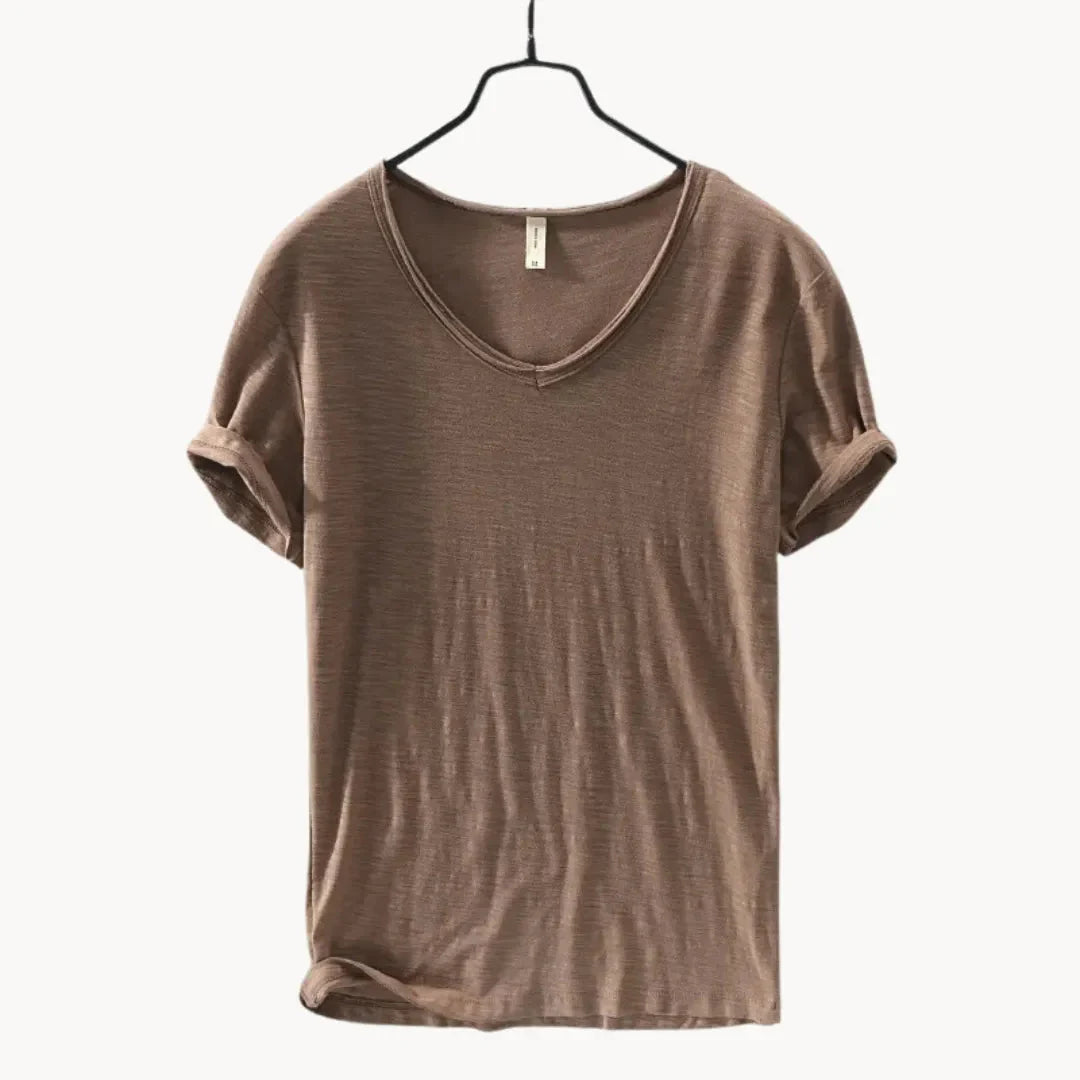 Marco | Classic Fit V-Neck Cotton T Shirt