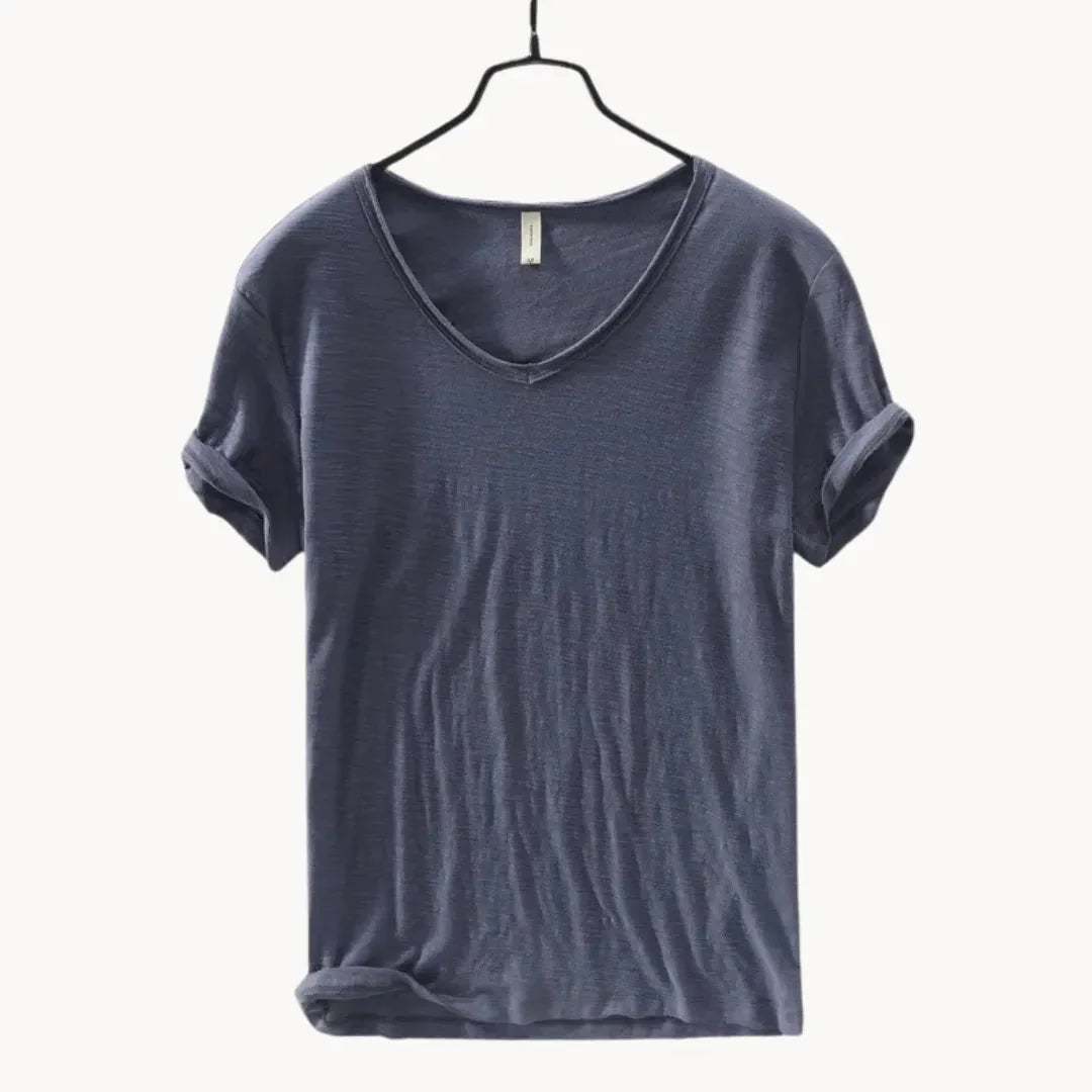 Marco | Classic Fit V-Neck Cotton T Shirt
