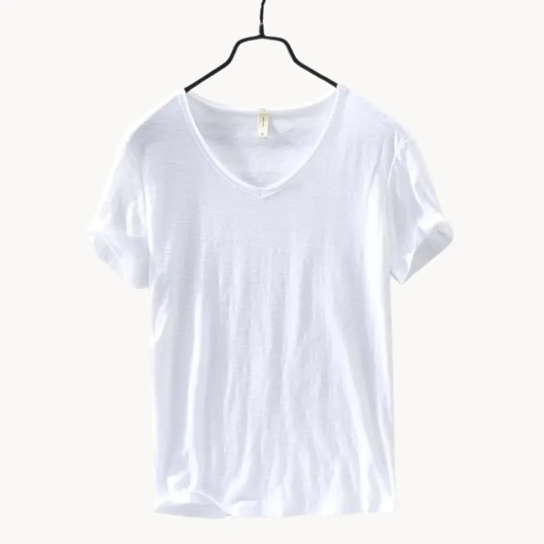 Marco | Classic Fit V-Neck Cotton T Shirt