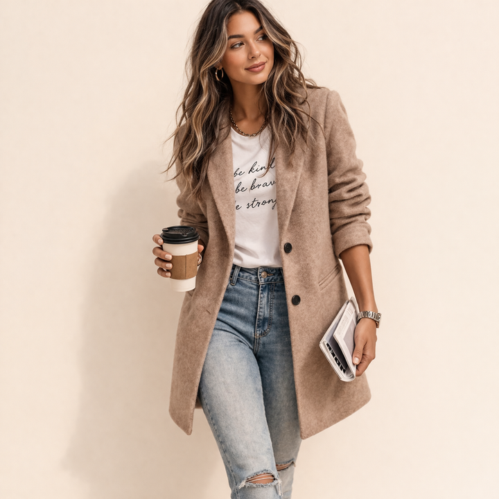 Sloane | Women's Single-Breasted Longline Trenchcoat