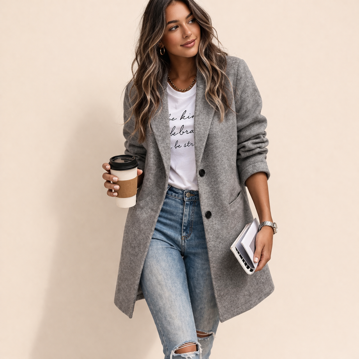 Sloane | Women's Single-Breasted Longline Trenchcoat