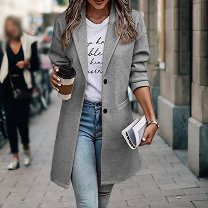 Sloane | Women's Single-Breasted Longline Trenchcoat
