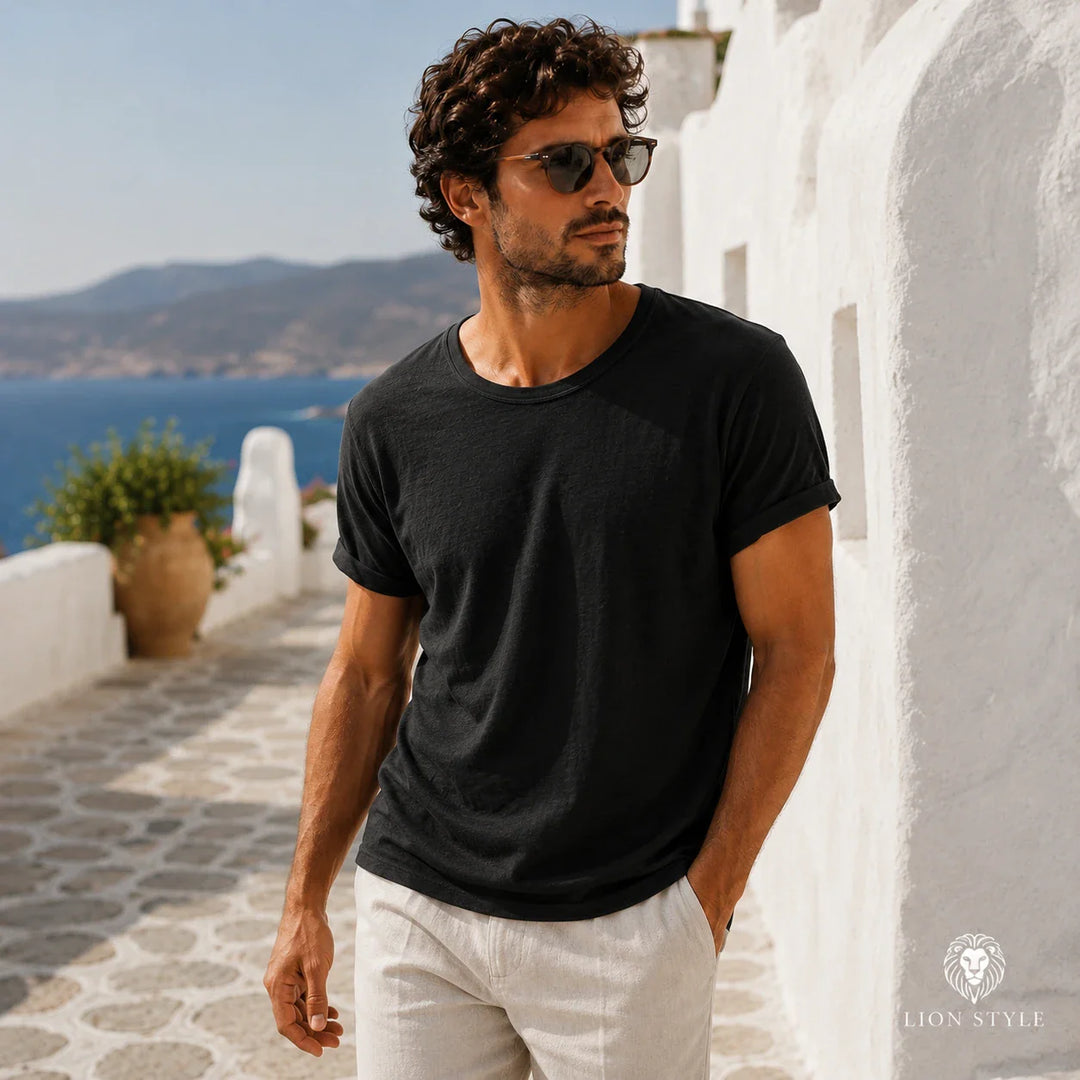 Montana | Relaxed Fit Crew Neck Cotton T Shirt