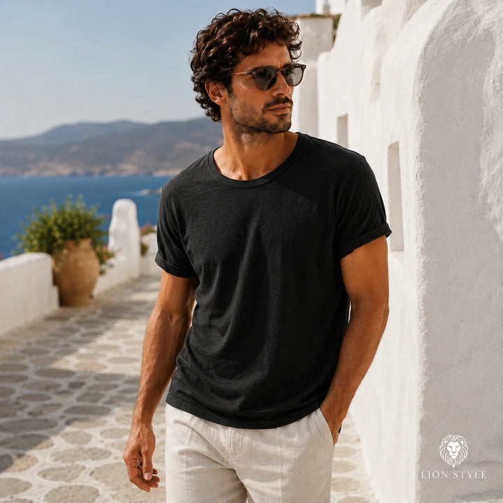 Montana | Relaxed Fit Crew Neck Cotton T Shirt
