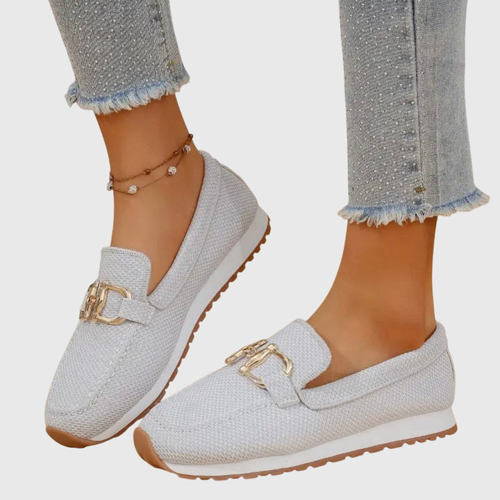 Sienna | Women's Knit Horsebit Flatform Loafers