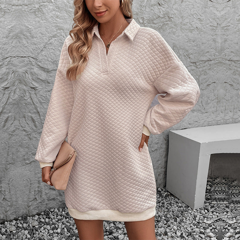 Harlow | Women's Quilted Polo Knit Dress