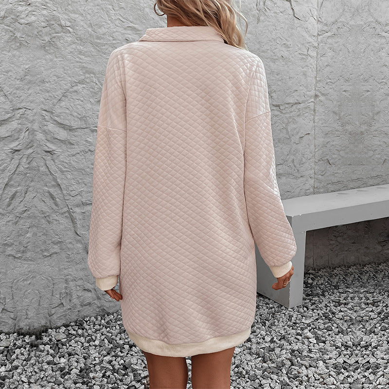 Harlow | Women's Quilted Polo Knit Dress