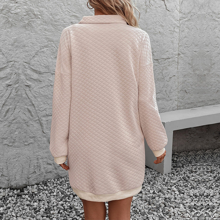 Harlow | Women's Quilted Polo Knit Dress