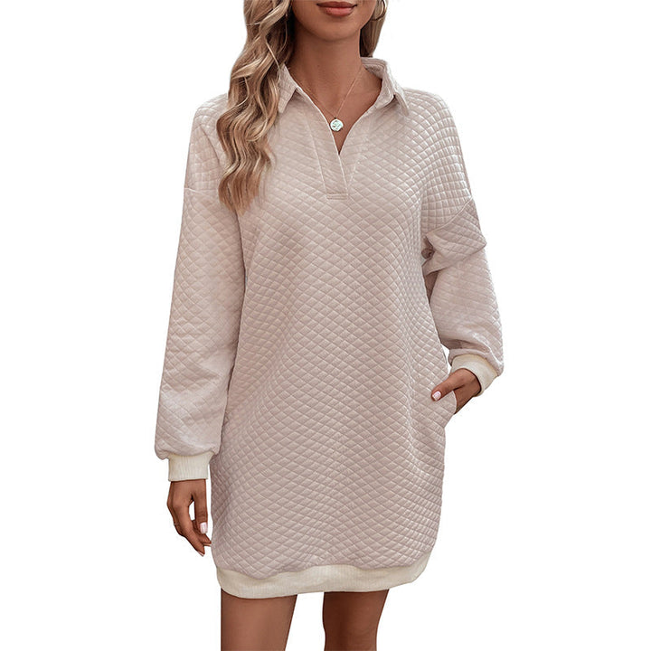 Harlow | Women's Quilted Polo Knit Dress