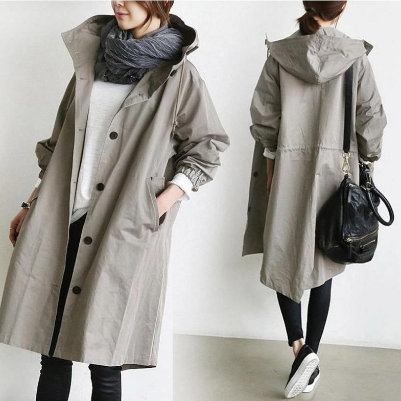 Marlowe | Women's Relaxed-Fit Hooded Long Coat