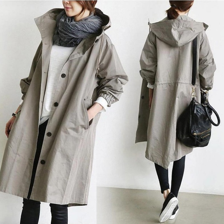 Marlowe | Women's Relaxed-Fit Hooded Long Coat