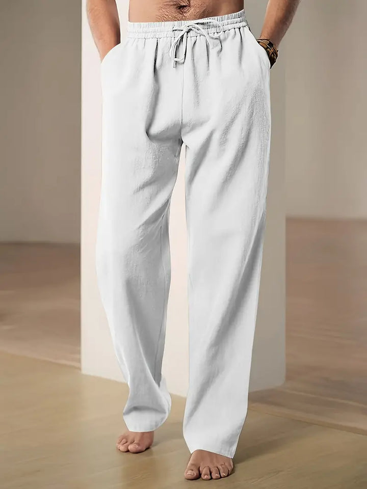 Monaco | Straight-Leg Drawstring Men's Linen Pants