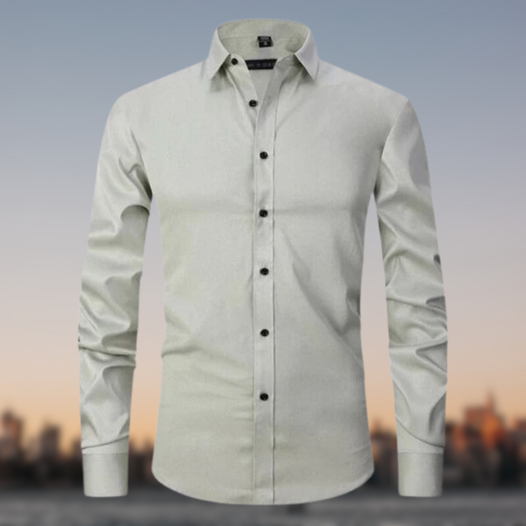 Sterling | Slim Fit Contrast Button Mens Smart Casual Shirt