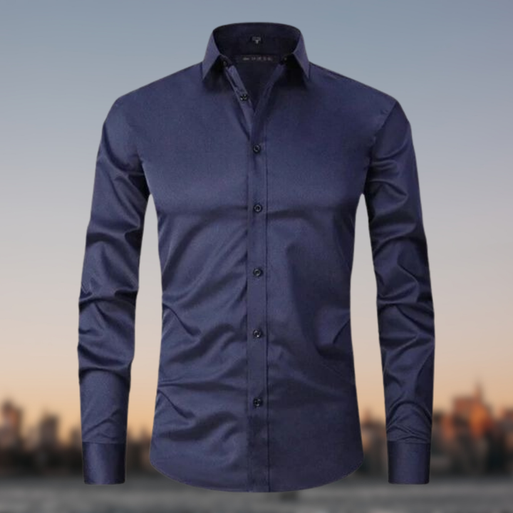 Sterling | Slim Fit Contrast Button Mens Smart Casual Shirt