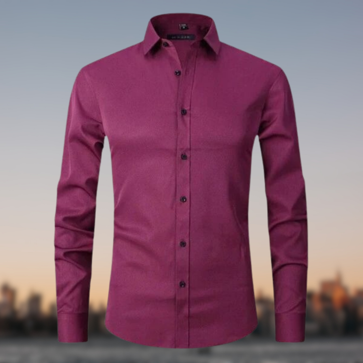 Sterling | Slim Fit Contrast Button Mens Smart Casual Shirt