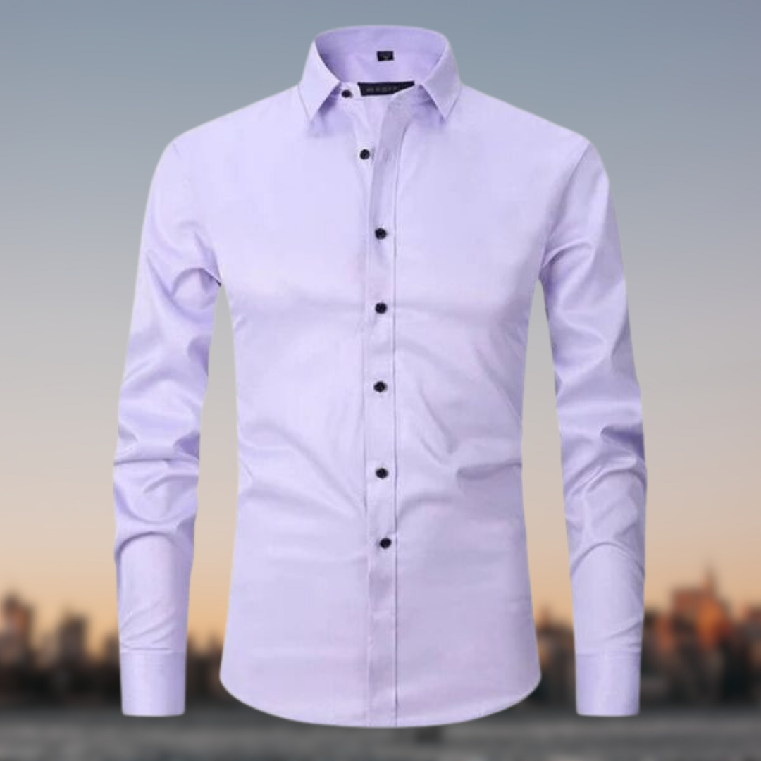 Sterling | Slim Fit Contrast Button Mens Smart Casual Shirt