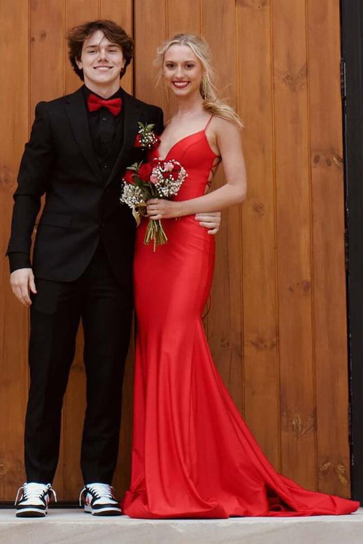 Seraphina | V-Neck Spaghetti Strap Mermaid Wedding Guest Dress