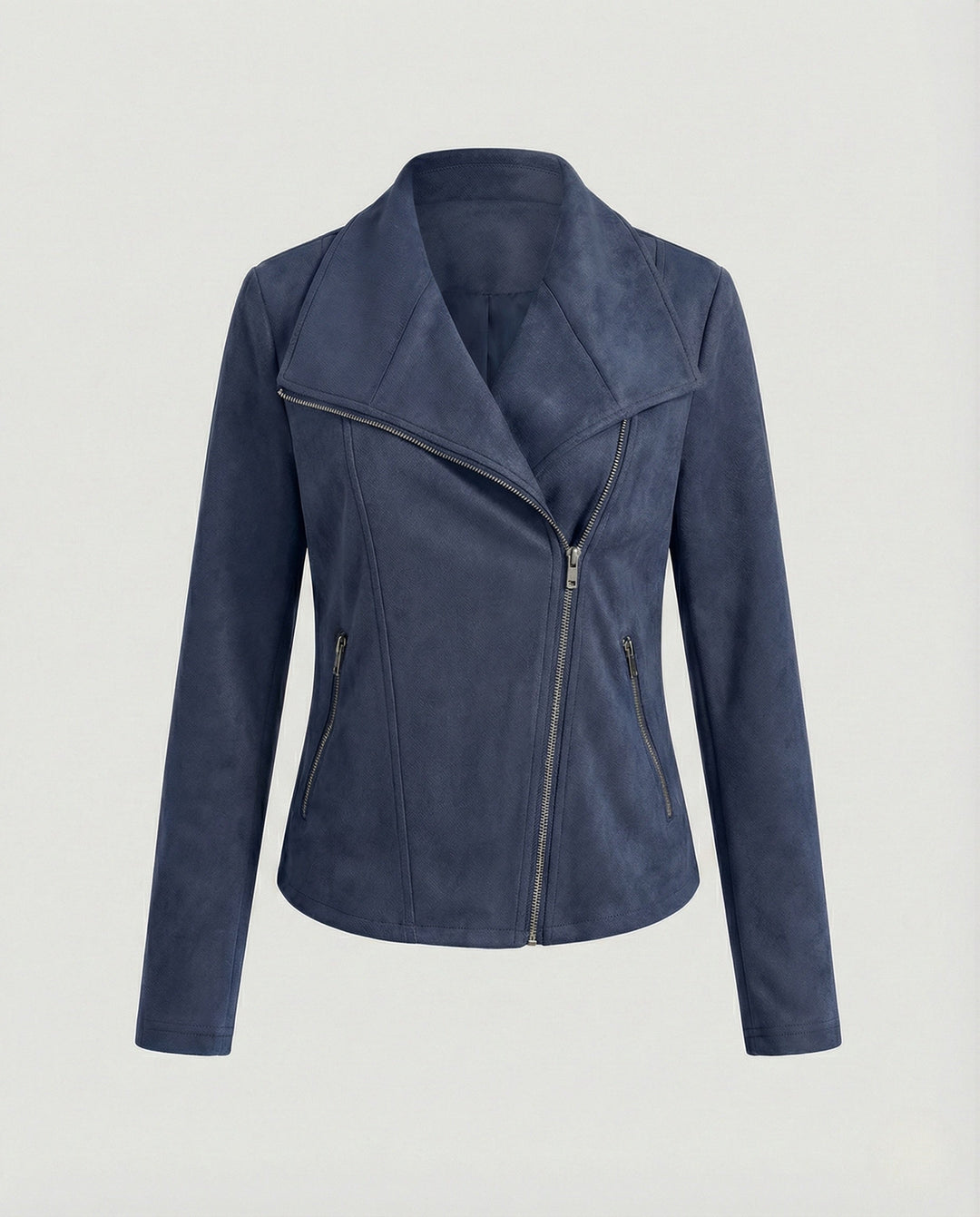 Tawney | Suede Waterfall Collar Women's Leather Jackets