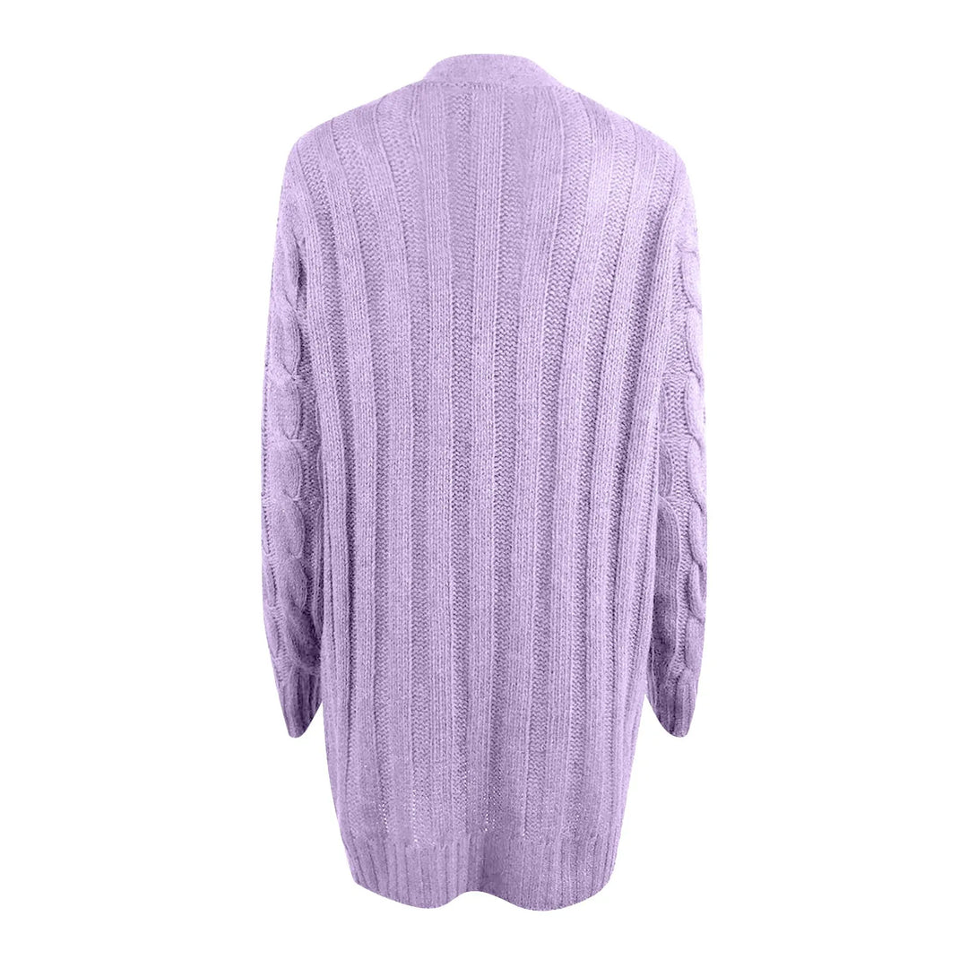 Brennan | Cable Knit Button-Down Pocket Women's Cardigans