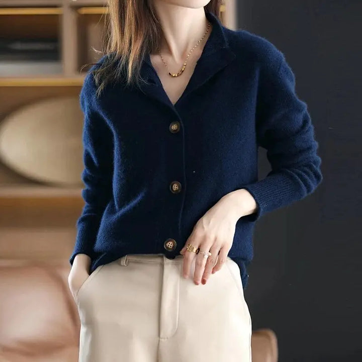 Odessa | Notch Collar Cashmere-Feel Women's Cardigans