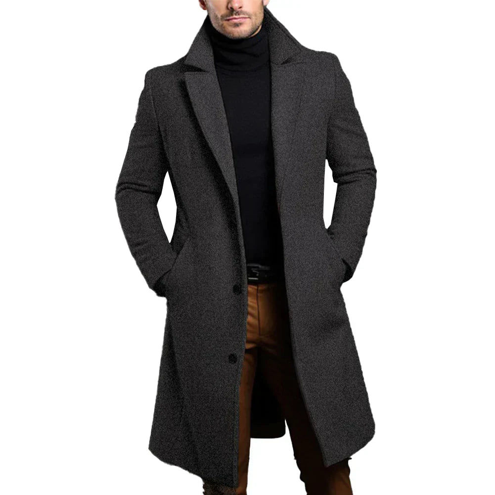 Ashford | Men's Formal Slim-Fit Long Coat