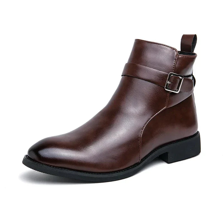 Dante | Men's Chelsea Boots Zip Buckle Dress Ankle