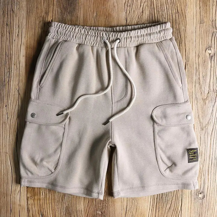Preston | Men's Cargo Shorts – Snap-Button Knit Pocket Design