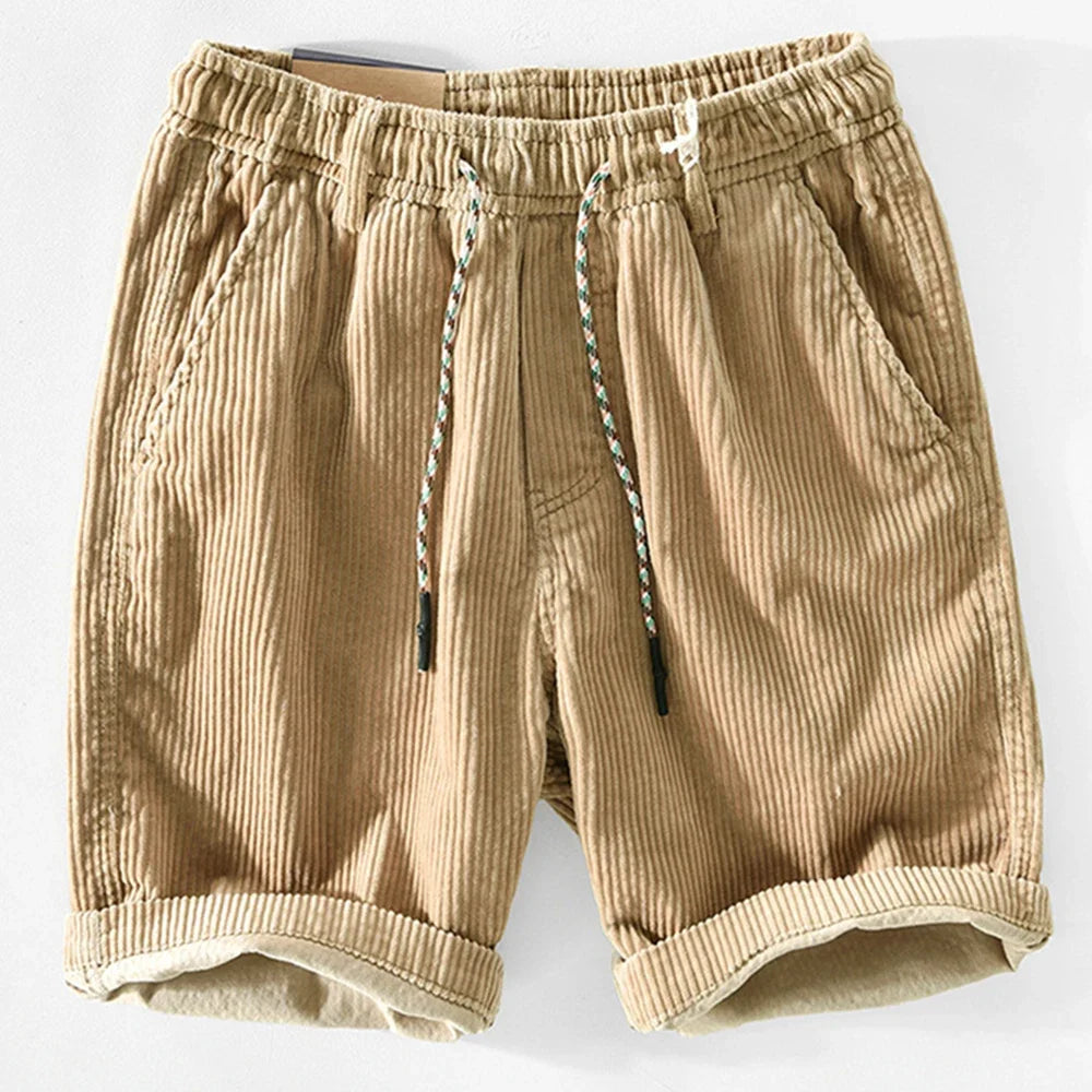 Cord | Corduroy Drawstring Relaxed Mens Short