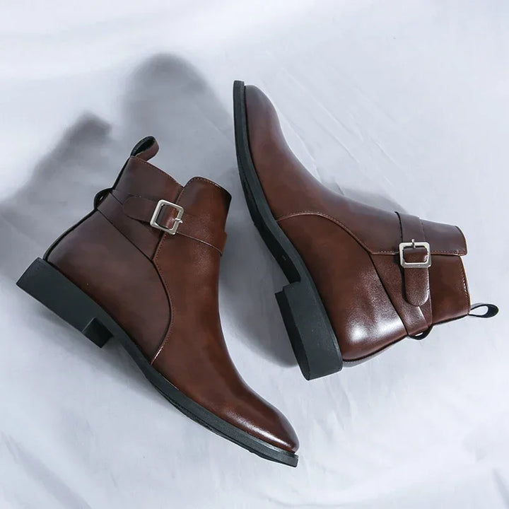 Dante | Men's Chelsea Boots Zip Buckle Dress Ankle