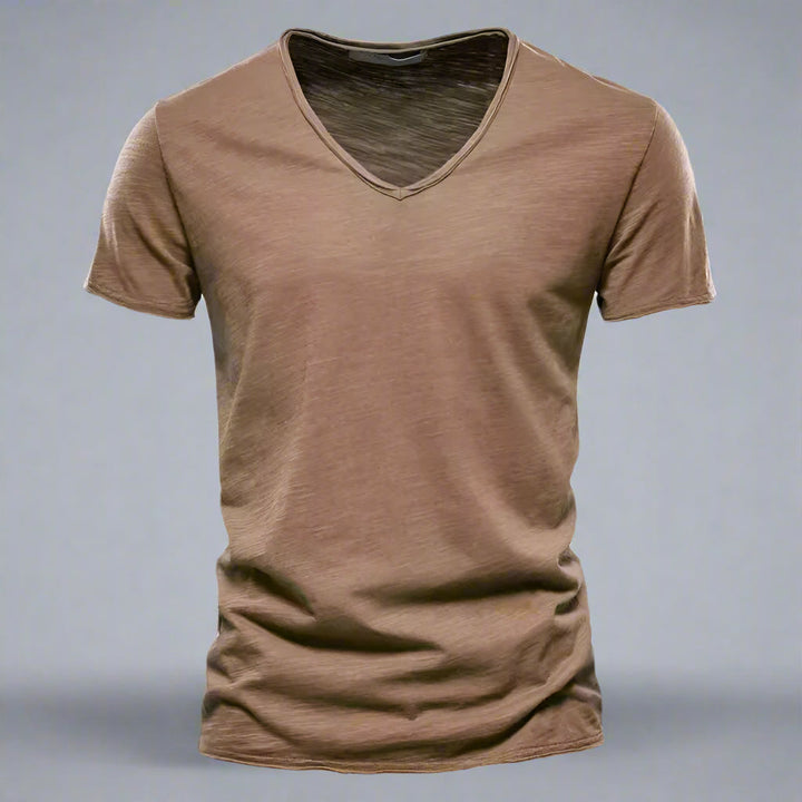 Riviera | Raw Edge Scoop Neck Men's T-Shirt