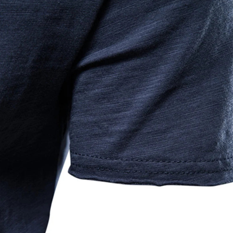 Riviera | Raw Edge Scoop Neck Men's T-Shirt