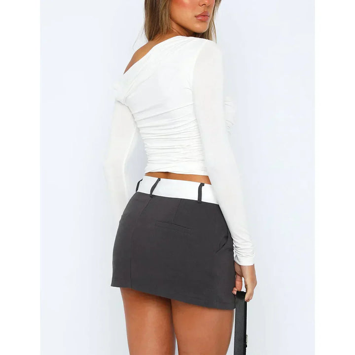 Nova | Ruched Long Sleeve Off Shoulder Top