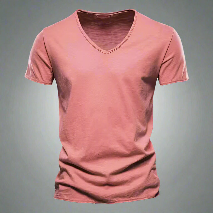Riviera | Raw Edge Scoop Neck Men's T-Shirt