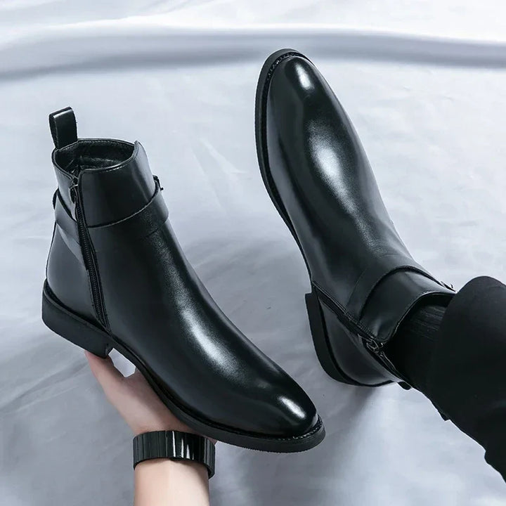 Dante | Men's Chelsea Boots Zip Buckle Dress Ankle