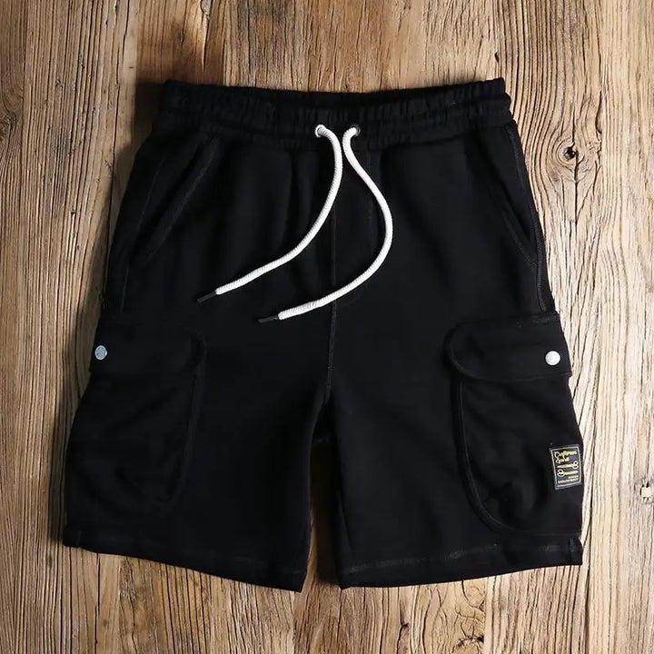 Preston | Men's Cargo Shorts – Snap-Button Knit Pocket Design
