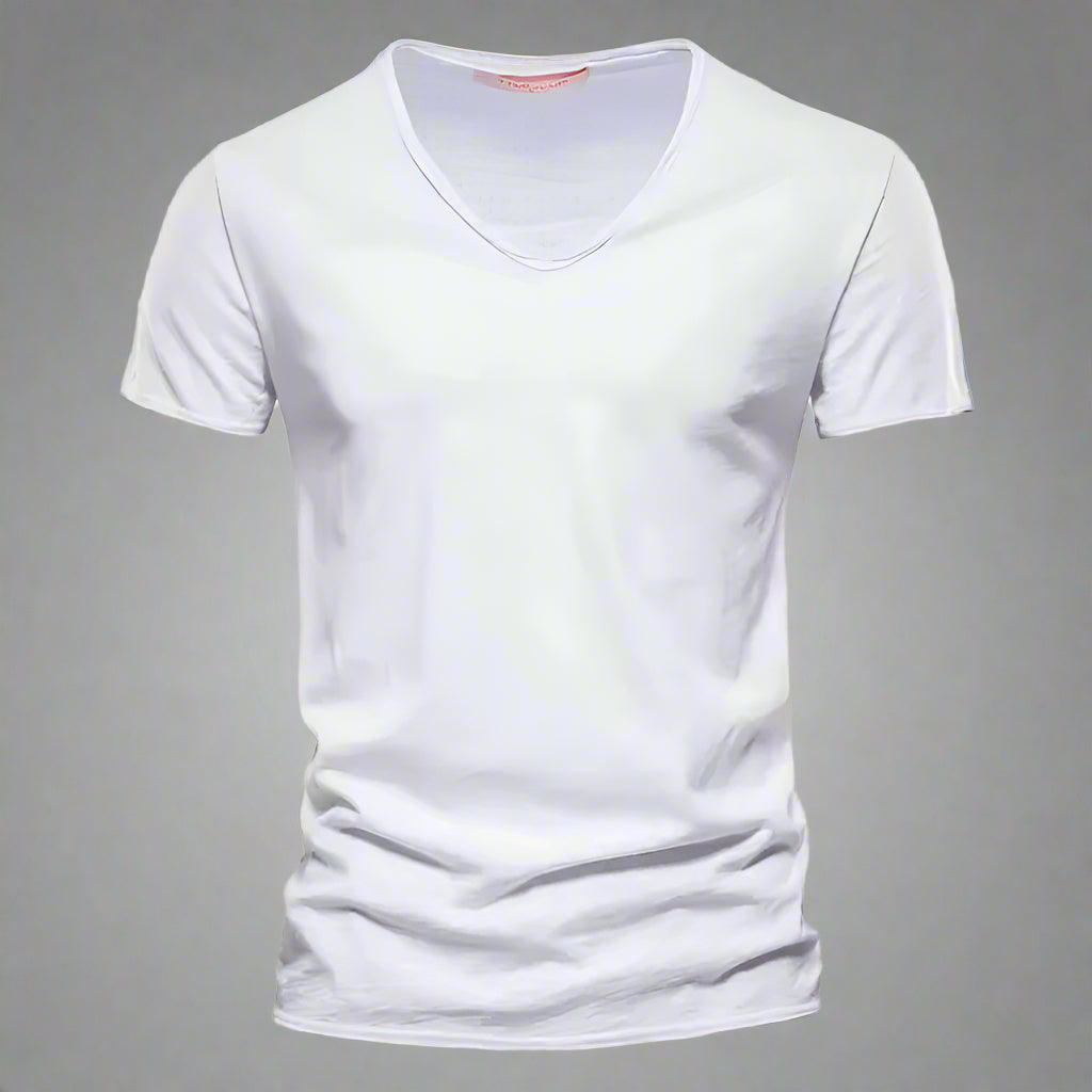 Riviera | Raw Edge Scoop Neck Men's T-Shirt